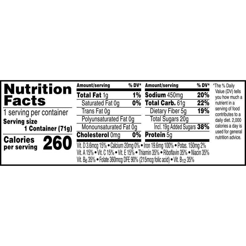 Kellogg’s Special K Breakfast Cereal Cups, 11 Vitamins and Minerals,