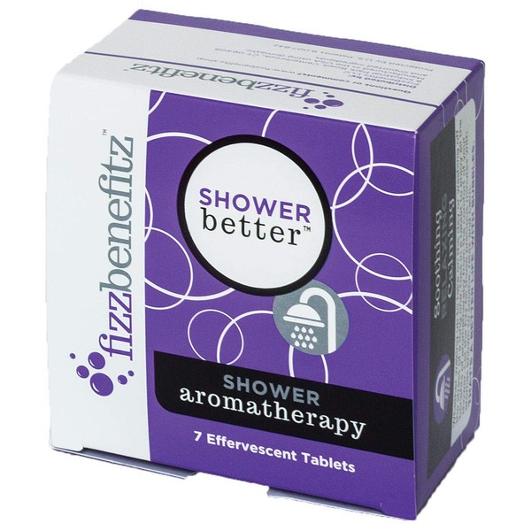 Fizzbenefitz Aromatherapy Shower Bombs - Unwinding Steamer Tablets Release Scents in Warm Water - Bath Bomb for The Shower Creates a Soothing Vapor - Vaporizing Soothers