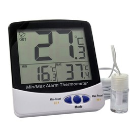 Thermco ACC895BLK Large Digit Triple Display Bottle Digital Thermometer, Block Heaters Application, -50 to 70°C Range
