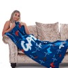 Gamer For Life Fleece Blanket - Gaming Controller Beats Design