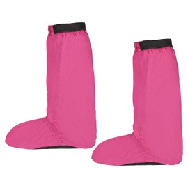 PATIKIL Waterproof Shoe Covers, Zipper Rain Shoe Cover Snow Boot Covers Protective Overshoes for Outdoor Activities, M, Rose Red