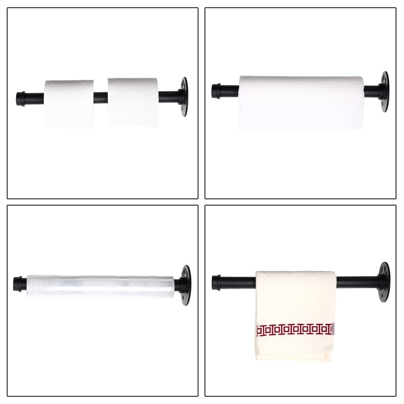Sumnacon 2 Pack 14 Industrial Pipe Wall Mounted Clothing Rack