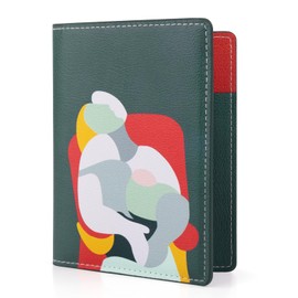 Lychii Passport Holder Cover, Slim Bifold Travel Wallet, PU Leather Travel Document Organizer for Women/Men