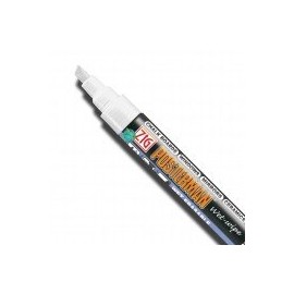 Zig Posterman White Broad (6mm) Nib Waterproof Liquid Chalk Marker Pen (Single Pen)