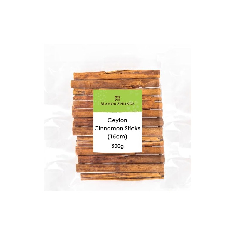 Ceylon Cinnamon Sticks (15cm) 500g by Manor Springs