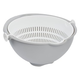 keeeper 2-in-1 Bowl and Strainer, Small, Dishwasher Safe, Stella, Nordic Grey