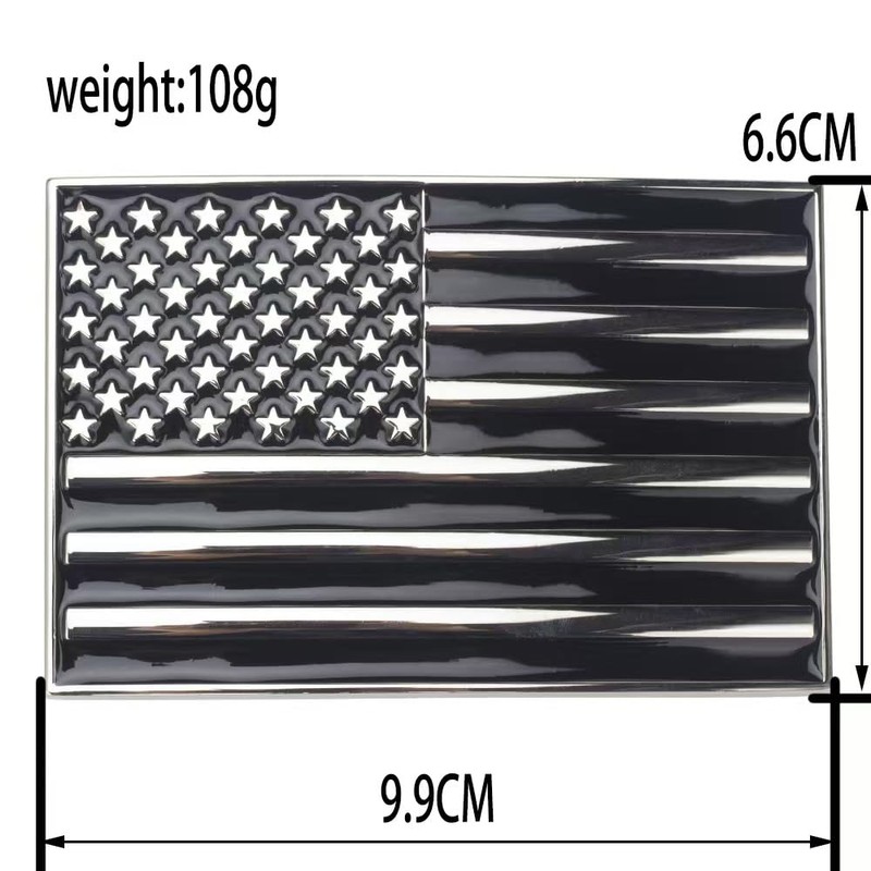 POSKLA American Flag Belt Buckle Metal Western Cowboy Belt Buckle,