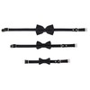 United Pups Elegant Pups Classy Black Collar Bow Tie and