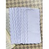 10 x Pure White Cross Stitch Embroidery Bookmarks Blank Cross