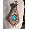 Gray Wolf Collections Custom Leather Key Ring, Hand Tooled, Carved