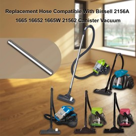 Cherimo Replacement Hose for Bissell Zing 2156A 1665 16652 1665W 21562 Canister Vacuum (Silver Stainless Steel)