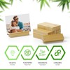 ECENCE 10 x Bamboo Place Card Holders, Wooden Card Holder