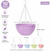 10 Pack Hanging Planters for Outdoor Plants, Small Hanging Basket