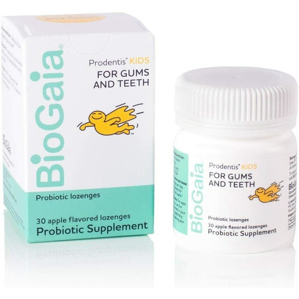 BioGaia Prodentis KIDS Lozenges 30 each - Apple Flavored - for Gums and Teeth