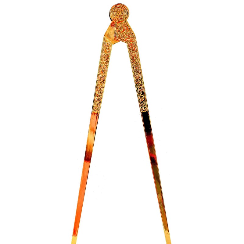 Masonic Lodge Ceremonial 6" INCH Large Freemason Square & Compass