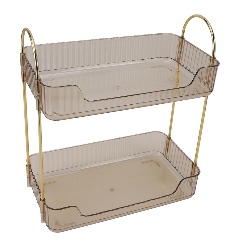 Double Layer Makeup Stand Modern Light Luxury 2 Tier Makeup