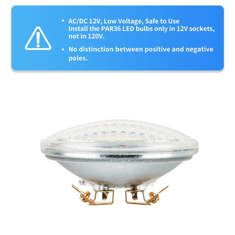 PAR36 LED Bulb 9W 3000K Warm White, AC/DC12V, 900Lumens PAR
