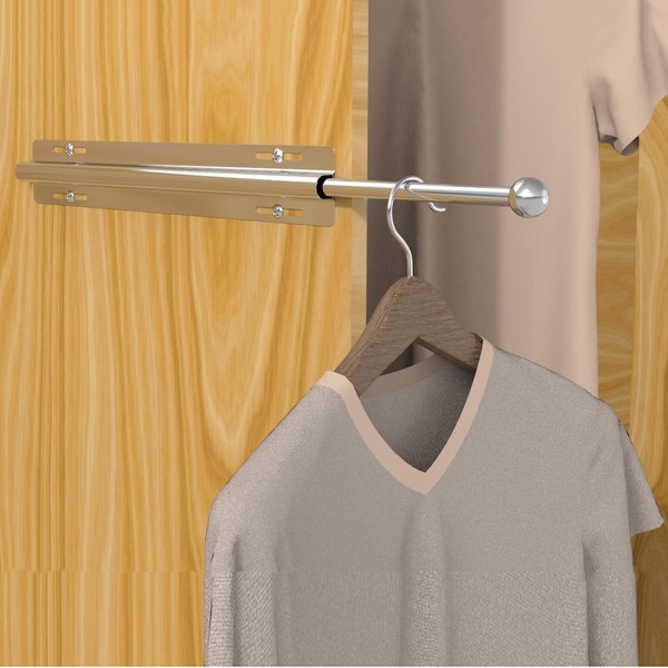 11.8-Inch Extending Closet Rod, Organization Rack for Valet, Ties and