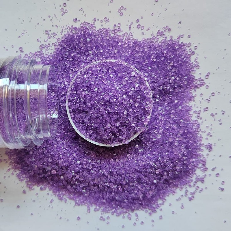 Homankit Sanding Sugar, Purple Edible Sugar Crystals, Sugar Sprinkles Mix
