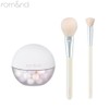 ROMAND Sheer Powder Pearls + Brush Set 2items, Blush#$%Brush:03 Peach Honey Glow-Point Volume Brush