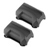 25mm/1in Motorcycle Bumper Guard Anti Drop Rubber Protector Universal Fit
