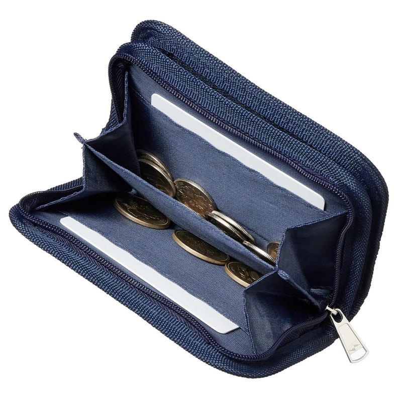 Umbro for Men, Kids Zippered Bi-Fold Minimalist Slim Nylon Wallet