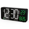 KOSUMOSU Digital LED Clock Alarm Clock Bedroom Table Clock 6.7