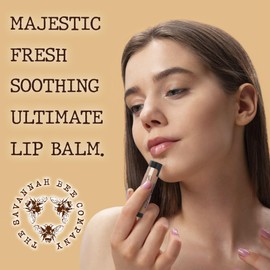 Savannah Bee Lip Balm Hanger 0.15 oz - Invigorating Mint Flavor - Natural Ingredients for Supple, Soft Lips - Convenient Hanger Design (.15 Oz, Sweet Tea)