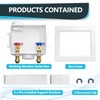 Seelink Washing Machine Box, Center/Side Drain, 1/2 Inch Push-Fit Inlet