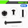 YIEMI Black Self Tapping Screws，#5.5 x1-9/32" 304 Stainless Steel Sheet