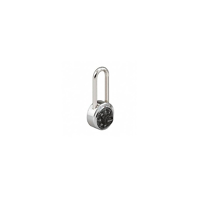MASTER LOCK Combination Padlock,2 in,Round,Silver