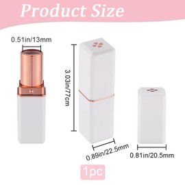 GORGECRAFT 1Pc Lipstick Needle Pin Cushions Sewing Pin Cushion Plastic White Small Lipstick Shaped Design Embroidery Needle Storage Tools Pincushion Holder for Sewing Craft Accessory