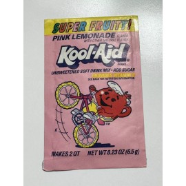 Kool-Aid Vintage 90s Kool-Aid Super Fruity Pink Lemonade Flavor Packet NOS