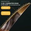 Lemeya 20-Piece Hammered Gold Silverware Set for 4 with Serrated