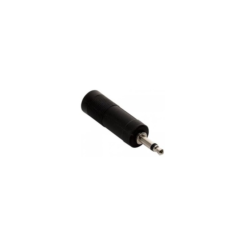 Genérico Adaptador de Plug 3.5 mm a Jack 6.3 mm,