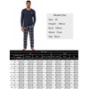 Jahetuul Men's Pyjamas Sets Cotton Long Sleeve Pjs for Men