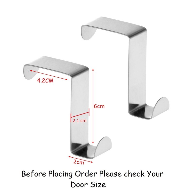 Over The Door Hook for Bathroom Stainless Steel Versatile Coat