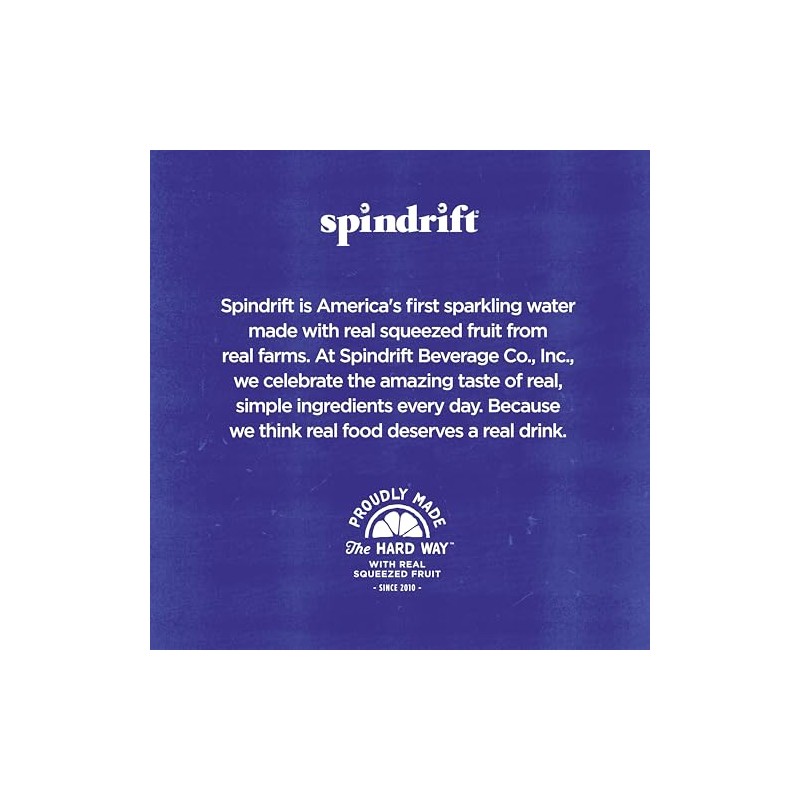 Spindrift Sparkling Water, 4 Flavor Variety Pack, Made with Real