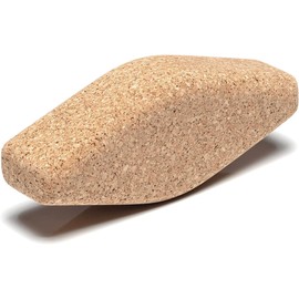 Go4Cork Cork Yoga Egg Block - Oval | 11 x 4 x 3" | Unique Shape for Comfort Grip | Non-Toxic, Alternative To Foam | Odorless, Soft, Non-Slip, Hypoallergenic | Sustainable & Eco Yogi Gift