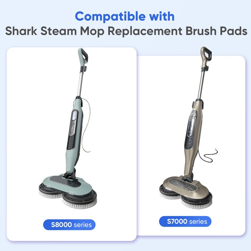 Upgraded Steam Mop Pad Replacement Brush Heads for Shark Steam