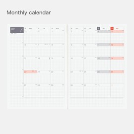 Hobonichi Techo 2026 Day-Free Book - A5, Japanese, Monthly, January start, Monday start