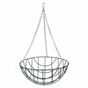 Gardens2you 2 x Traditional 14-inch Green Metal Hanging Baskets