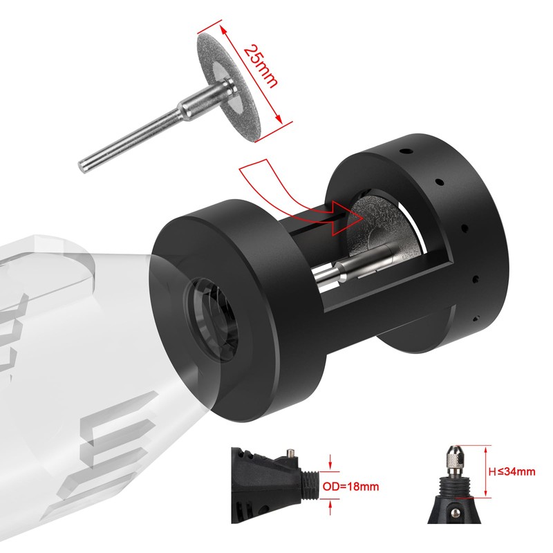 3mirrors Aluminum Tungsten Electrode Sharpener Grinder Head TIG Welding Tool