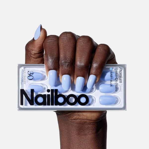 Nailboo Press On Nails, Salon-Quality Reusable Fake Nails for Fast