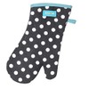 Dexam - Polka Dot Gauntlet, Slate Grey, Single Oven Glove,