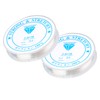 ihaspoko 2 Rolls 0.4 mm Elastic Jewellery Thread Rubber Thread