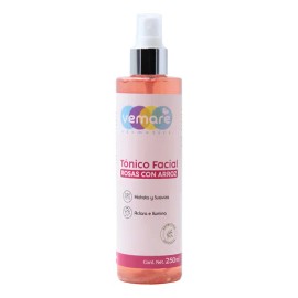 Tónico Facial De Rosas Con Arroz Vemare Equilibra 250 Ml
