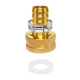 YOUHO Garden Hose Adapter 1/2" Drip Irrigation Tubing to Faucet - Reusable Connector Fittings for Most Rain Bird, Orbit, Dig, Toro 7/16 or 1/2 Tubing x 3/4" FHT Garden Extension Repair Fitting