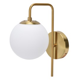 Nordic Modern E27 Glass Ball LED Wall Light Frosted Texture Round Bedroom Wall Lamp 110‑240V