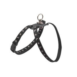 Ancol Nylon Harness Figure 8 Moon & Stars Black